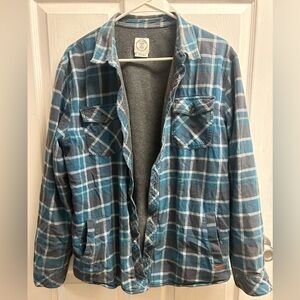 Voyager Flannel Lined Button Up Jacket